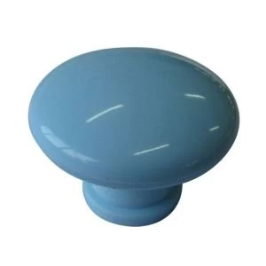 Image of BQ Light blue Round Internal Knob Cabinet knob D40 mm