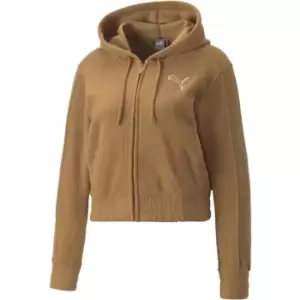 Image of Puma Winterized Full-Zip Hoodie - Beige