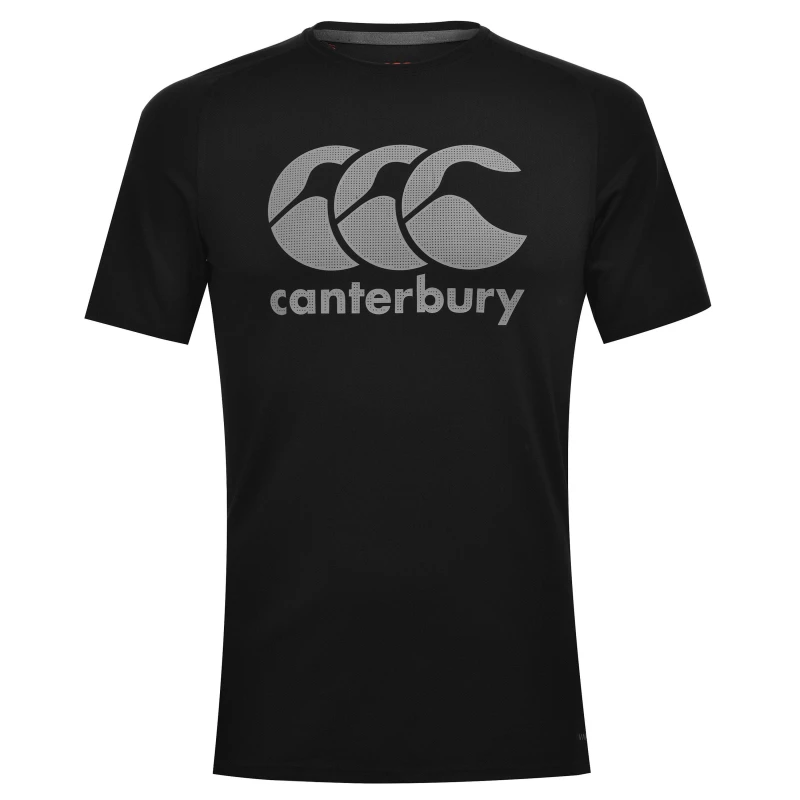 Image of Canterbury Core VaporDri Large Logo Mens Tee - Black S