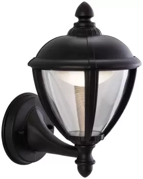 Image of Unite LED Outdoor Wall Lantern Uplight Black IP44