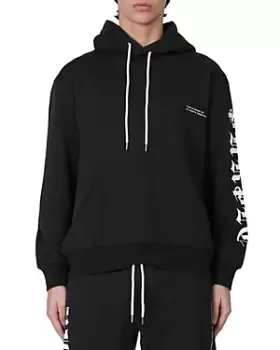 Image of Purple Brand French Terry Gothic Wordmark Pullover Hoodie