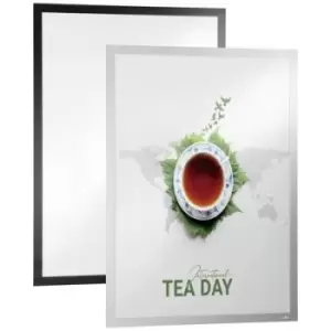 Image of Durable 505423 Ad frame (self-adhesive) Silver (W x H x D) 545 x 745 x 28 mm