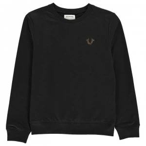 Image of TRUE RELIGION Junior Boys Foil Sweatshirt - Black/White