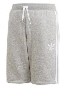 Image of Adidas Originals ChildrenS Fleece Shorts - Grey Heather