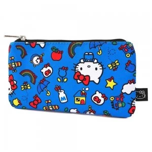 Image of Loungefly Sanrio Hello Kitty 45th Anniversary AOP Coin Bag