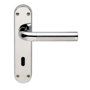 Image of Jedo Twin Finish Polished/Satin Chrome Lock Handle