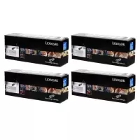 Image of Lexmark 24B583 Return Program Black & Colour Toner Cartridge 4 Pack (Original)