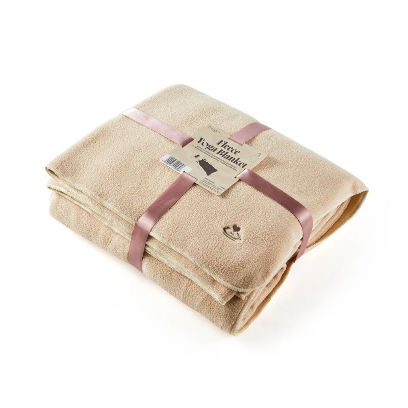 Image of Myga Versatile Fleece Yoga Blanket - Sand