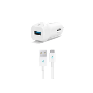 Image of ttec Speedcharger QC 3.0 In-Car Charger 18W + Type-C Cable
