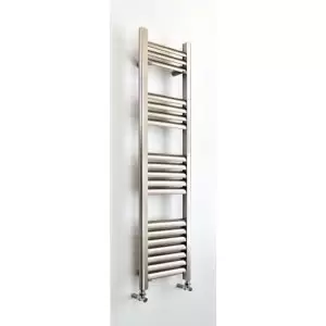 Image of Accuro Korle Champagne Vertical Designer Towel Radiator Brushed Aluminium (H)1200 mm (W)300 mm