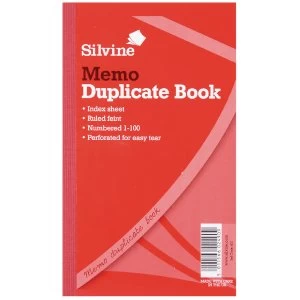 Image of Silvine Dup Book Rule 81/4x5in PK6