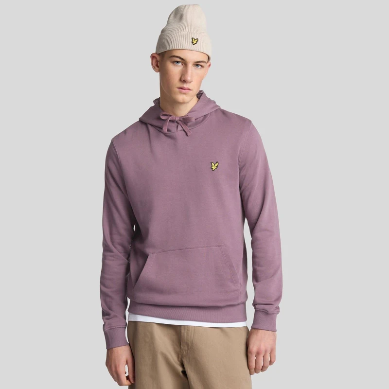 Image of Lyle and Scott Pullover Hoodie Purple male L