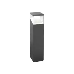 Image of Netlighting Merano Augusta Outdoor Bollard Aluminium Dark Grey White, LED 12W 10