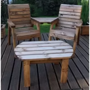 Image of Twin Companion Dining Set Angled - No Cushion - No Cushion