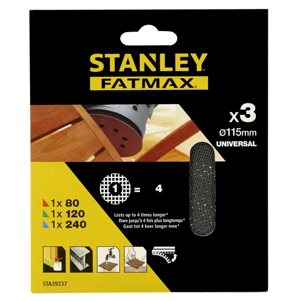 Image of Stanley Fatmax 115mm ROS Sheets MESH Mixed Pack - STA39237-XJ