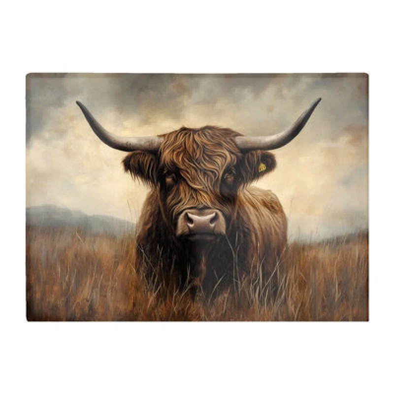 Image of Warren Reed Designer Bronze Effect Highland Cow Chopping Board