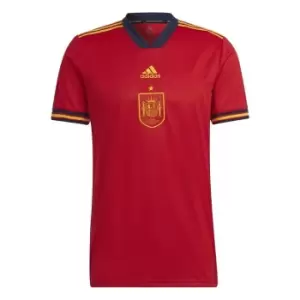 Image of adidas FEF Spain Euro Home Jersey Mens - Red