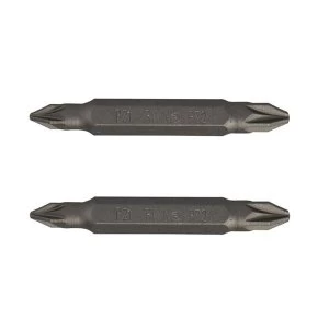 Image of IRWIN Screwdriver Bits PZ2/PZ2 Double-Ended 50mm (Pack 2)