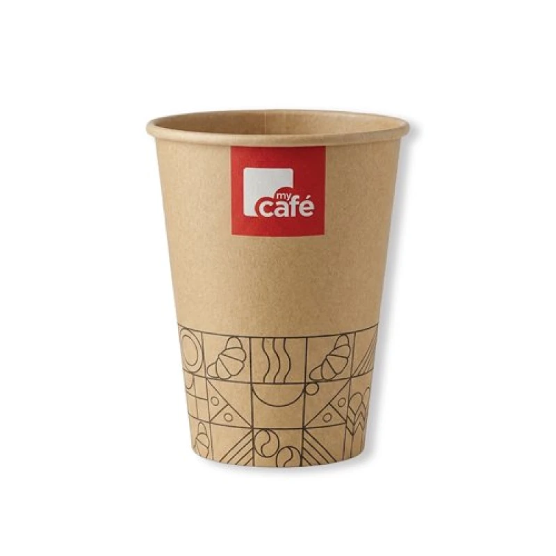 Image of Mycafe Kraft Single Wall Hot Cup 350ml (50 Pack) MYC12081