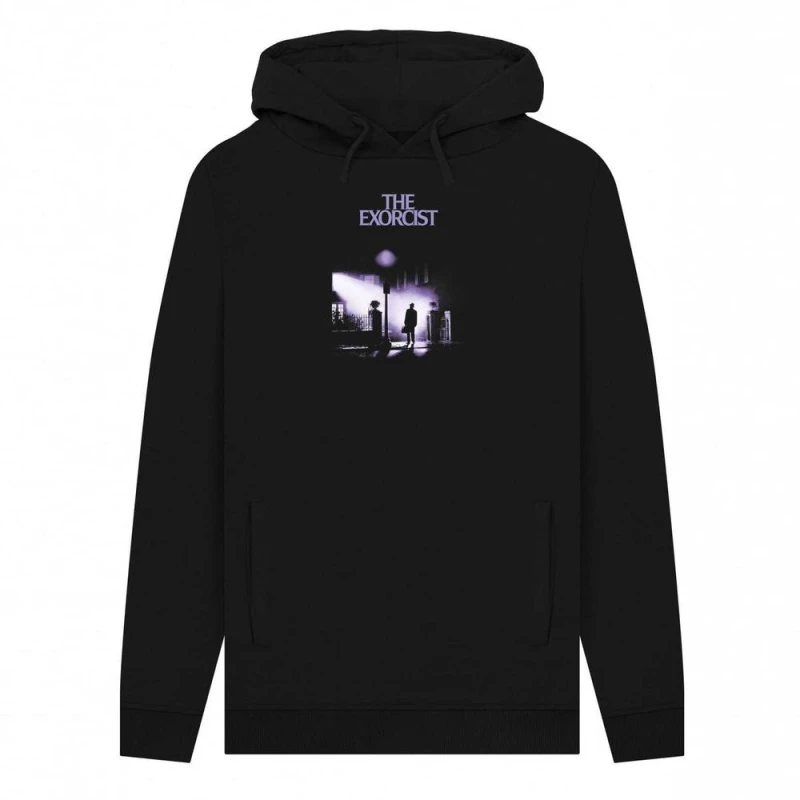 Image of The Exorcist Mens Movie Poster Hoodie in Black Size: Small Black Male S