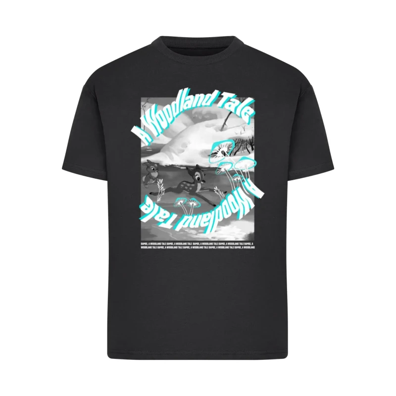 Image of Merchcode Womens T-Shirt Merchcode Bambi Woodland Tale Noir Female M