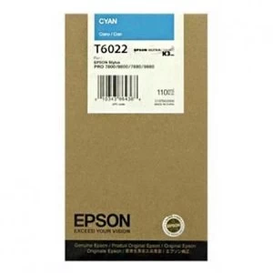 Image of Epson T6022 Cyan Ink Cartridge