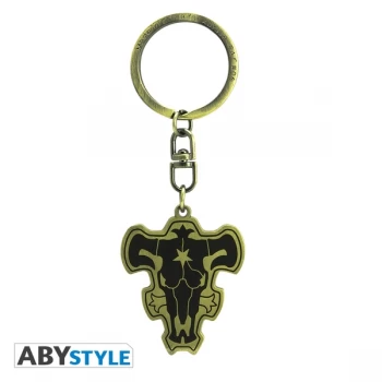 Image of Black Clover - Black Bull Emblem Metal Keyring