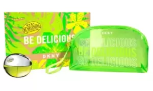 Image of DKNY Be Delicious Eau de Parfum 30ml and Cosmetics Case Gift Set