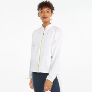 Image of PUMA Woven Ultra Womens Running Jacket, White, size Large, Clothing