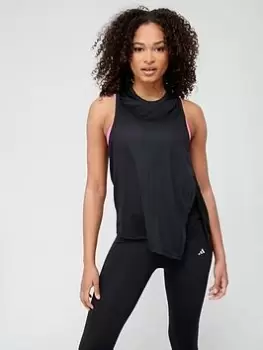 Image of adidas Train Hiit Tank Top - Black/White Size M Women