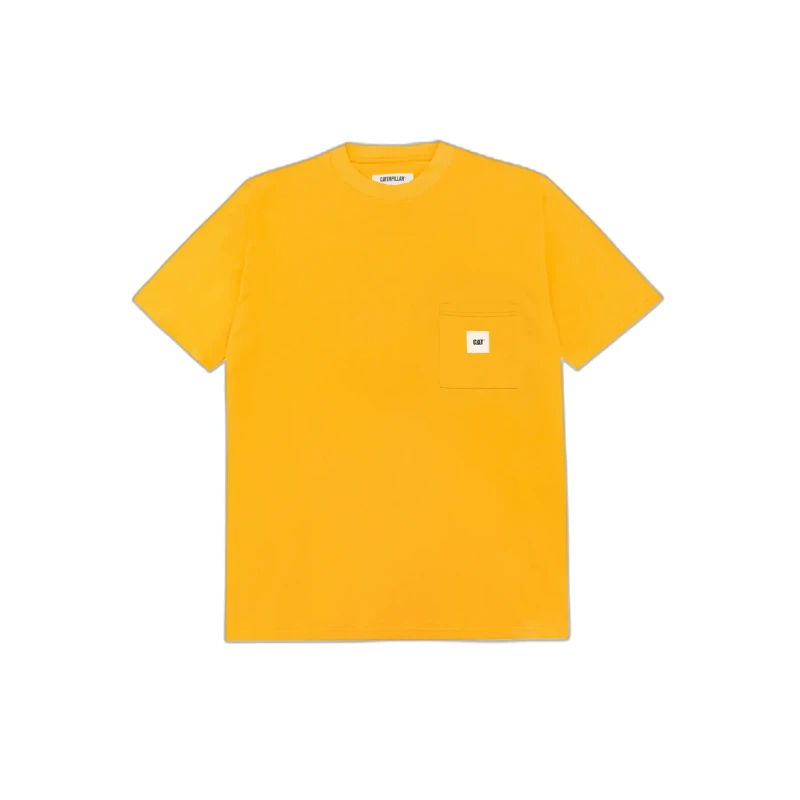 Image of Caterpillar T-Shirt with pocket Caterpillar Basic Jaune Unisex L