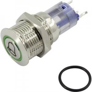 Image of TRU COMPONENTS LAS2 GQF 11EW12VN Tamper proof pushbutton 250 V AC 3 A 1 x OffOn IP40 momentary