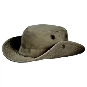 Image of Tilley Unisex T3 Wanderer Medium Snap-up Brim Hat Vintage Olive 58cm (7 1/4)