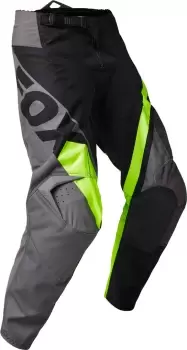 Image of FOX 180 Xpozr Youth Motocross Pants, grey-yellow, Size 26, grey-yellow, Size 26