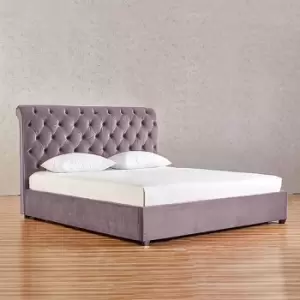 Image of Kelist Bed Double Plush Velvet Pink