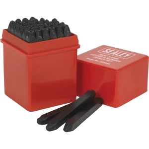 Image of Sealey 36 Piece Letter and Number Punch Set 2.5mm