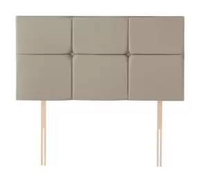 Image of Silentnight Arezzo 135 Double Bed Headboard - Sandstone