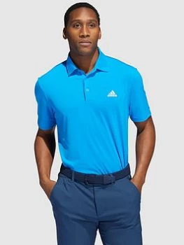 Image of adidas Golf Ultimate365 Solid Left Chest Polo - Blue Size S, Men