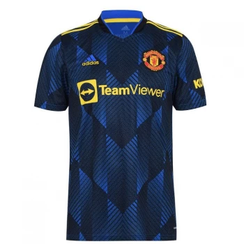 Image of adidas Manchester United Third Shirt 2021 2022 - Blue