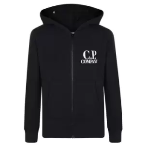Image of CP COMPANY Boys Goggle Zip Hoodie - Blue