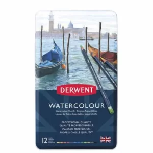 Image of Derwent Watercolour Pencils Tin of 12