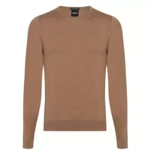 Image of Boss Leno Knit Jumper - Beige