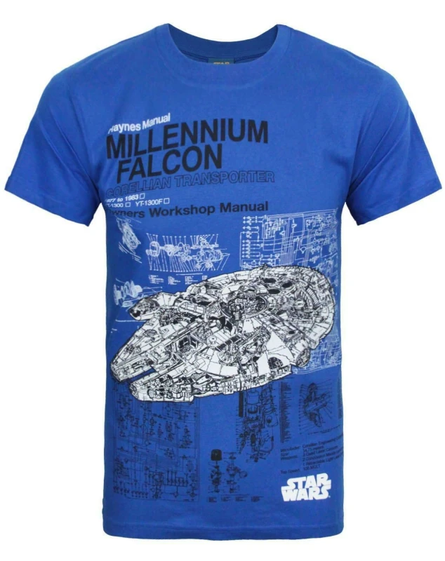 Image of Star Wars Short Sleeved T-Shirt Blue