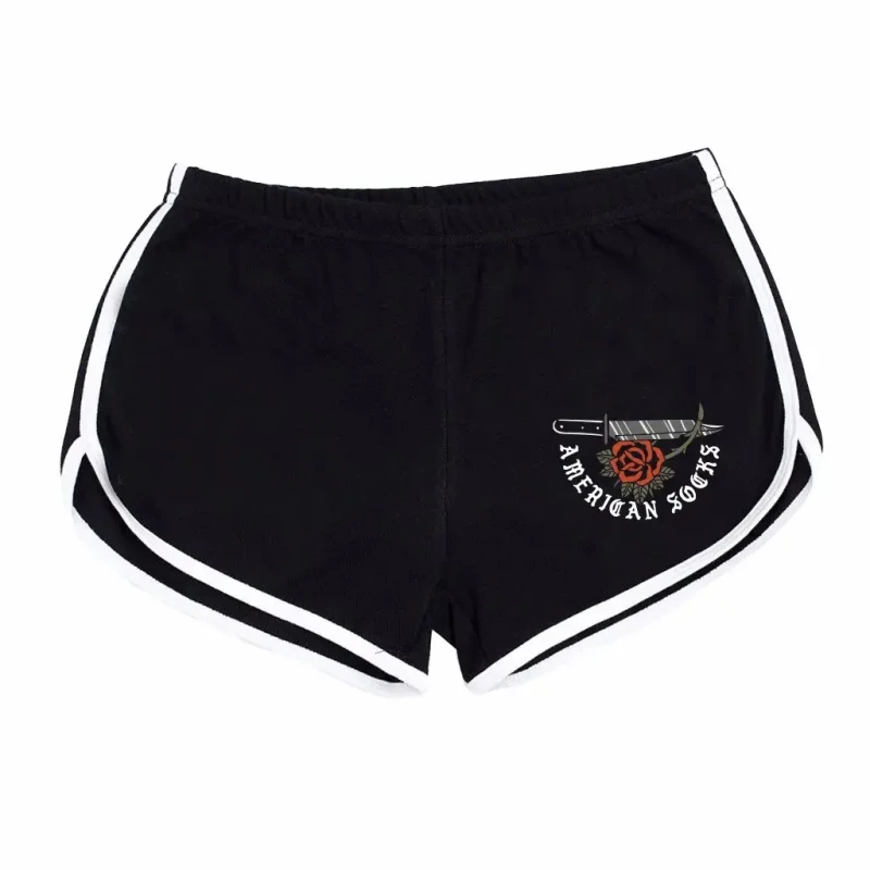 Image of American Socks Womens shorts American Socks Fake Love Noir Female M
