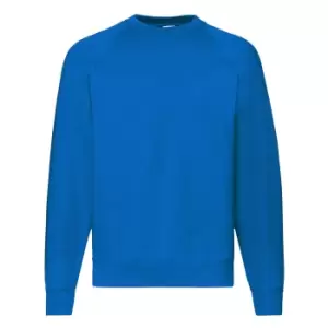 Image of Fruit Of The Loom Mens Raglan Sleeve BelcoroA Sweatshirt (L) (Royal)