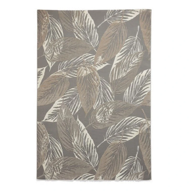 Image of SO'HOME Textured Leaves Super Soft Washable Rug Grey 120X170CM;160X230CM