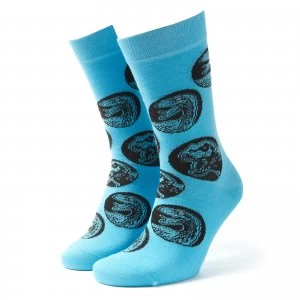 Image of Mens Jurassic World Socks - Blue - UK 4-7.5