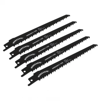 Image of Reciprocating Saw Blade 150MM 6TPI - Pack of 5