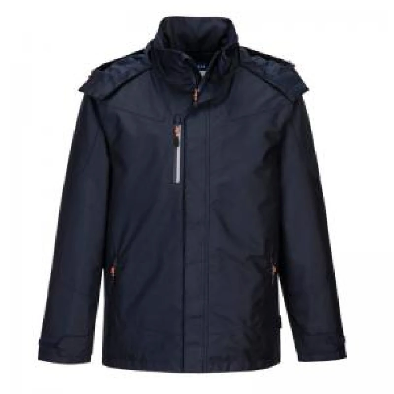 Image of Portwest Outcoach Mens Waterproof Jacket S555DNRS Colour: Dark Navy