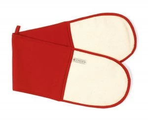 Image of Le Creuset Double Oven Glove Red